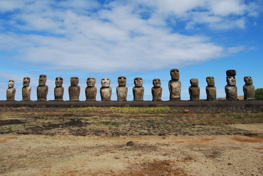 Group of Moai at Ahu Tongariki