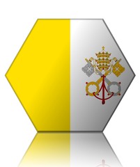 vatican drapeau hexagone vatican flag
