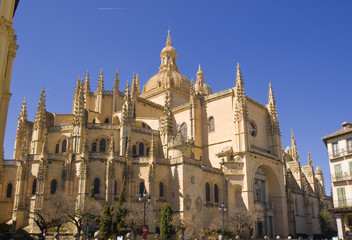 Fototapeta na wymiar Segovia's Cathedral, Spain