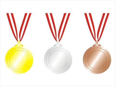 Medaillen Gold Silber Bronze 2009