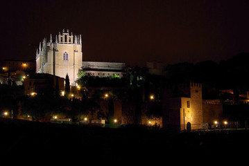 Fototapeta na wymiar Toledo Kloster Nacht - Toledo monastery night 02
