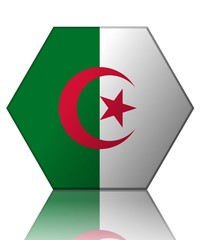 algérie drapeau hexagone algeria flag