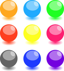 glossy balls (buttons)