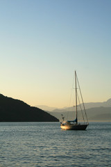 Naklejka premium Island Boat