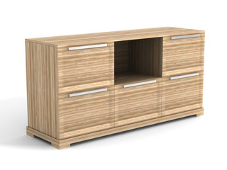 Locker on a white background. Isolated 3D image