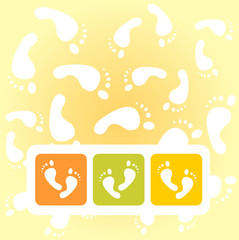 foot prints background