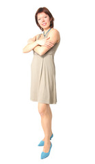 Full-legth shot of elegant young woman