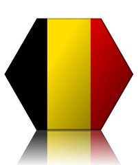 belgique drapeau hexagone belgium flag