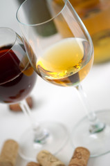 White and red wine