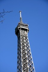 Fototapeta na wymiar Haut de la Tour Eiffel, Paris