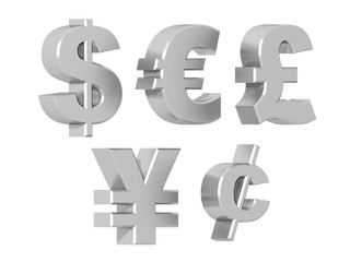 Currency symbols in Silver