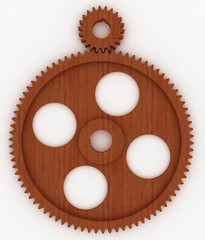mechanical wooden gear