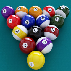 pool balls