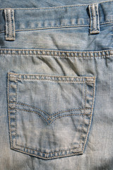 blue jeans cloth, pocket , texture