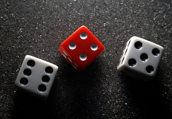 three dice