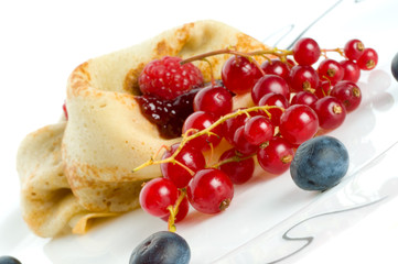Fritters with jam