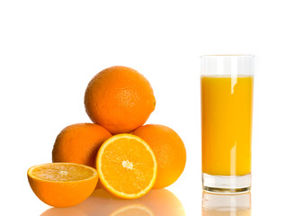 Fresh juicy oranges.