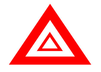 red warning triangle sign