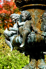 Fototapeta na wymiar Angels on Fountain