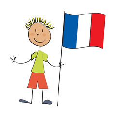 enfant drapeau france