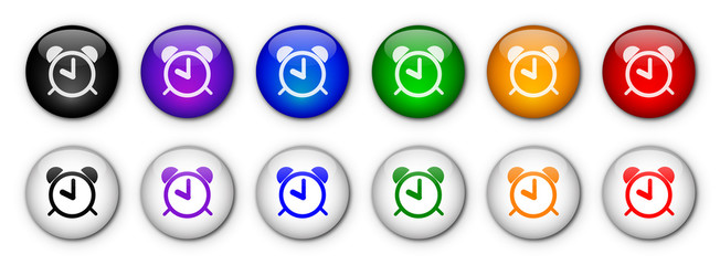 Boutons "Alarme" (x12 - Multicolores)