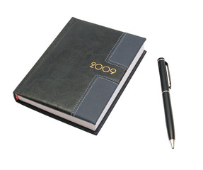 notebook and pen