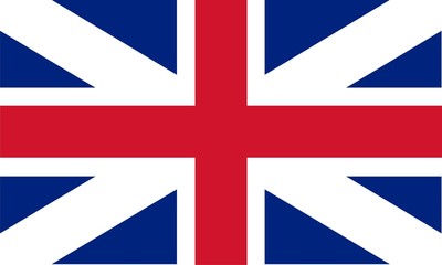 Great Britain national flag. Illustration on white background - obrazy, fototapety, plakaty