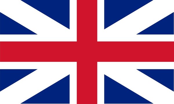 Great Britain national flag. Illustration on white background