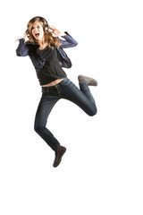 Obraz premium Jeunes qui sautent