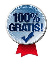100% Gratis Button