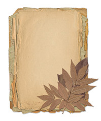 Grunge frame for old portrait or picture in scrapbooking style