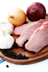 raw pork