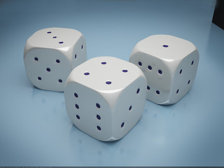 Bones for game in a casino