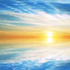 Obraz premium Sunset background