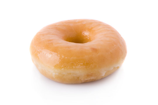 Doughnut or donut isolated on white background.