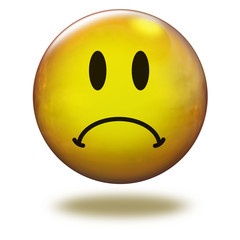 Emoticon 3D. Triste