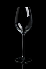 Empty wineglass
