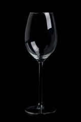 Empty wineglass
