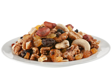 Dry raisin and nut