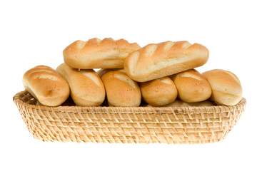 Basket of bread rolls.