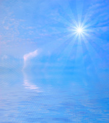 Blue sky background