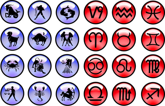 Horoscope signs and symbols
