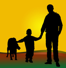 genitore figlio e cane 2