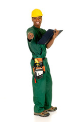 Black construction worker