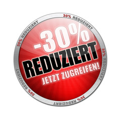 30 prozent reduziert