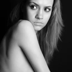 Plexiglas foto achterwand Young pretty woman © Egor Mayer