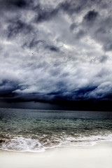 Stormy beach at Koh Tao (Thailand)