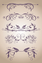 Naklejka premium vintage design elements