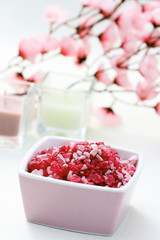 pink bath salt