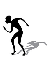 Fototapeta premium crawling silhouette